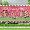 Lawn Fawn Lots of Hearts Background Stencils (2pcs) (LF2740) (OUTLET)