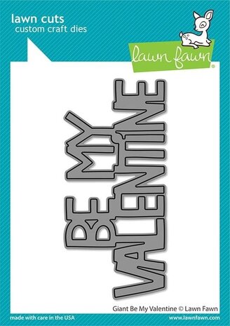 Lawn Fawn Giant BE MY VALENTINE Dies (LF2735) (OUTLET)