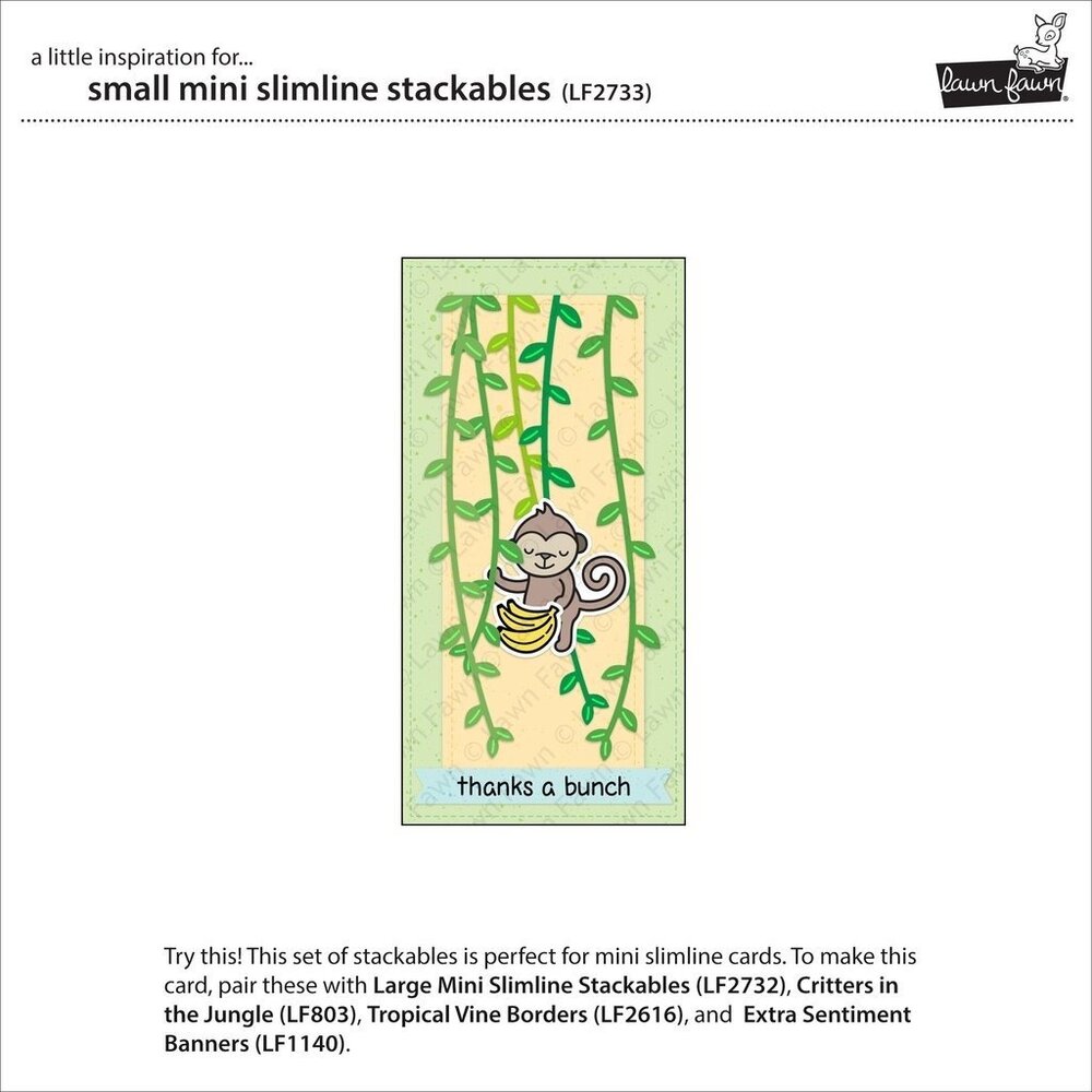Lawn Fawn Small Mini Slimline Stackables Dies (LF2733) (OUTLET)