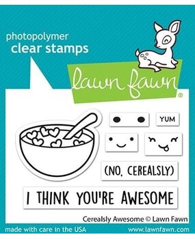 Lawn Fawn Cerealsly Awesome Clear Stamps (LF2730) (OUTLET)