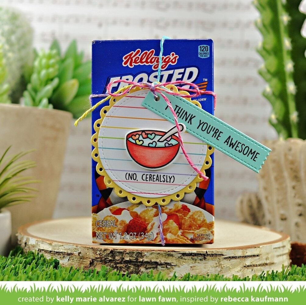 Lawn Fawn Cerealsly Awesome Clear Stamps (LF2730) (OUTLET)