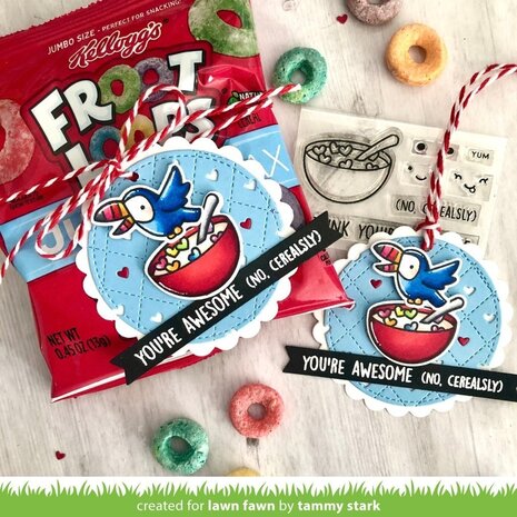 Lawn Fawn Cerealsly Awesome Clear Stamps (LF2730) (OUTLET)