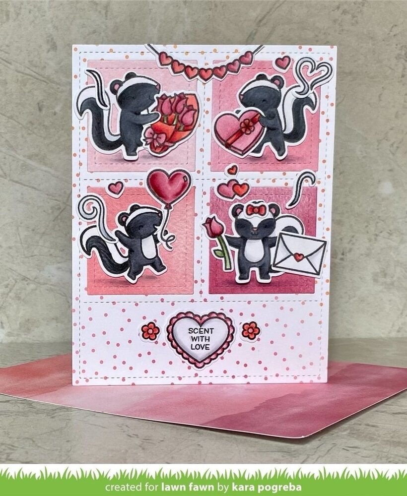 Lawn Fawn Scent With Love Add-On Dies (LF2729) (OUTLET)