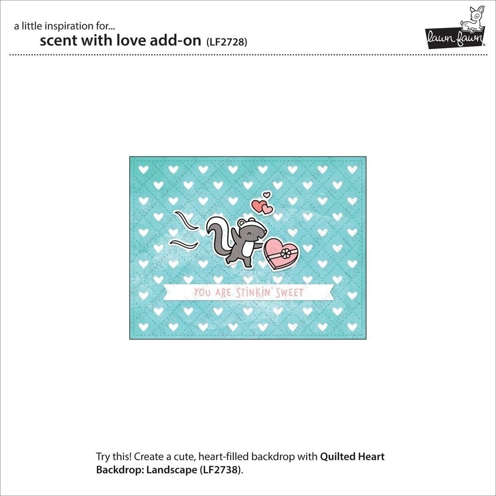 Lawn Fawn Scent With Love Add-On Clear Stamps (LF2728) (OUTLET)