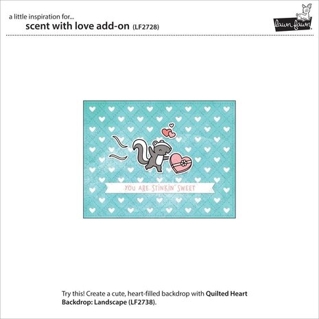 Lawn Fawn Scent With Love Add-On Clear Stamps (LF2728) (OUTLET)