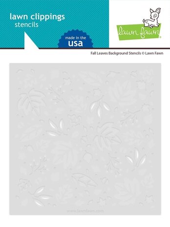Lawn Fawn Fall Leaves Background Stencils (2pcs) (LF2709) (OUTLET)