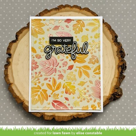 Lawn Fawn Fall Leaves Background Stencils (2pcs) (LF2709) (OUTLET)