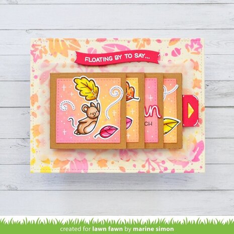 Lawn Fawn Fall Leaves Background Stencils (2pcs) (LF2709) (OUTLET)