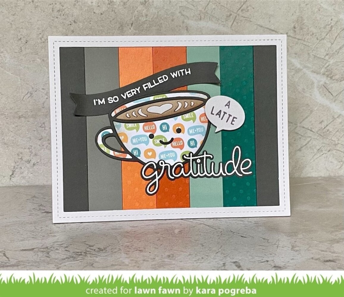 Lawn Fawn Lovely Latte Dies (LF2698) (OUTLET)