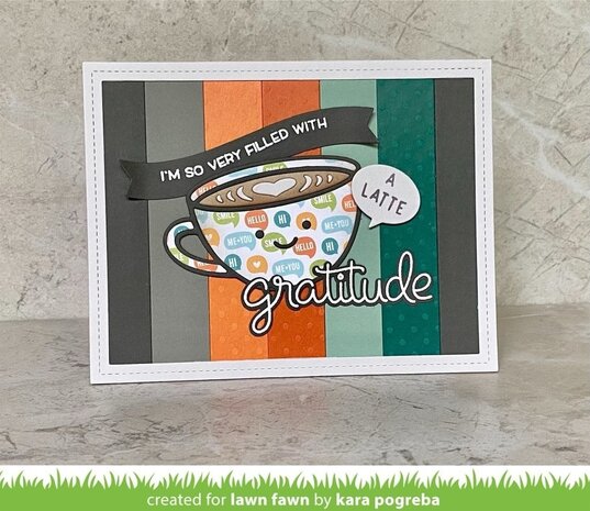 Lawn Fawn Lovely Latte Dies (LF2698) (OUTLET)