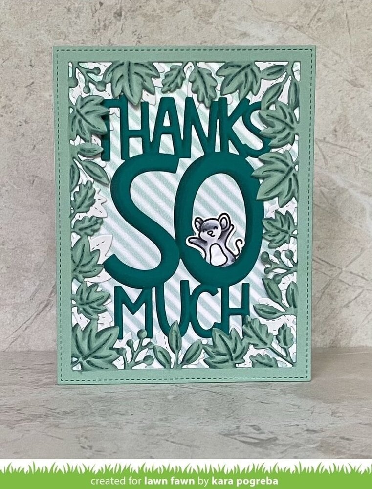 Lawn Fawn Giant Thanks So Much Dies (LF2693) (OUTLET)