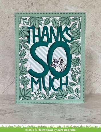 Lawn Fawn Giant Thanks So Much Dies (LF2693) (OUTLET)