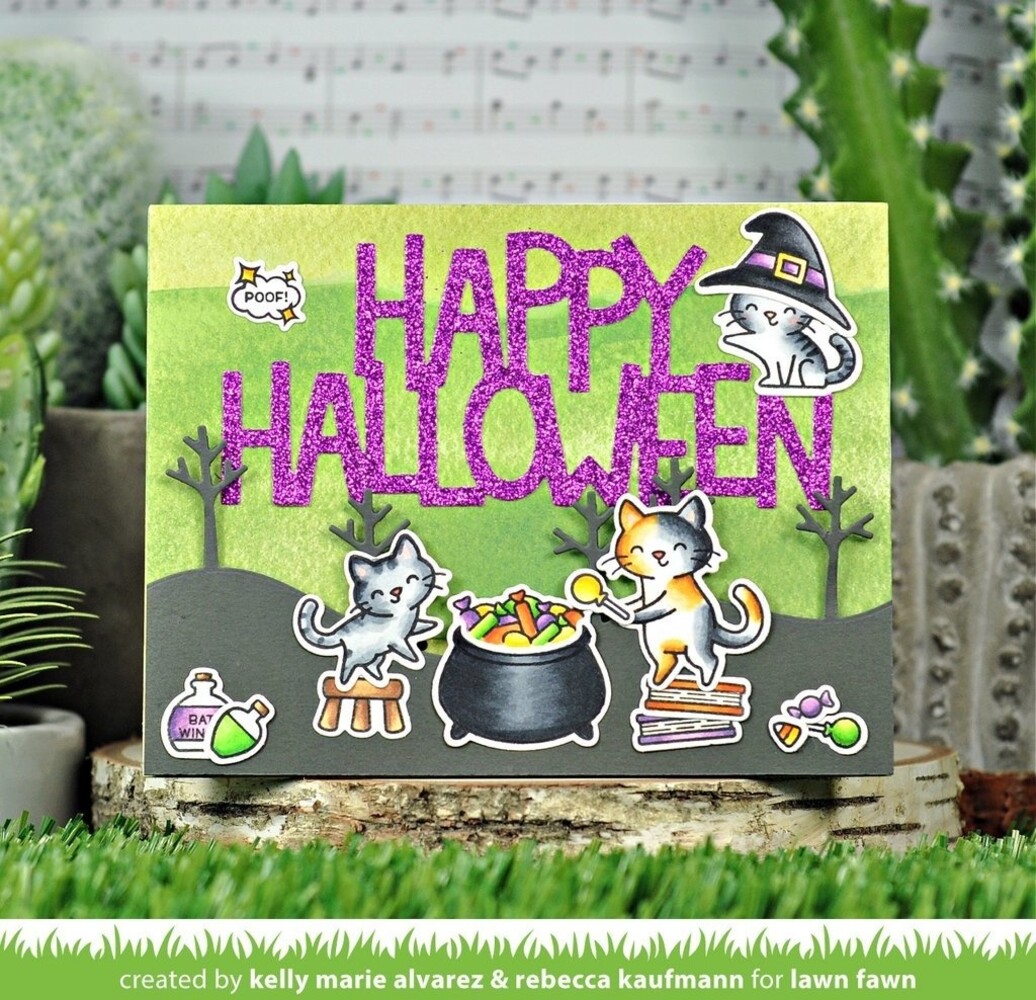 Lawn Fawn Giant Happy Halloween Dies (LF2691) (OUTLET)