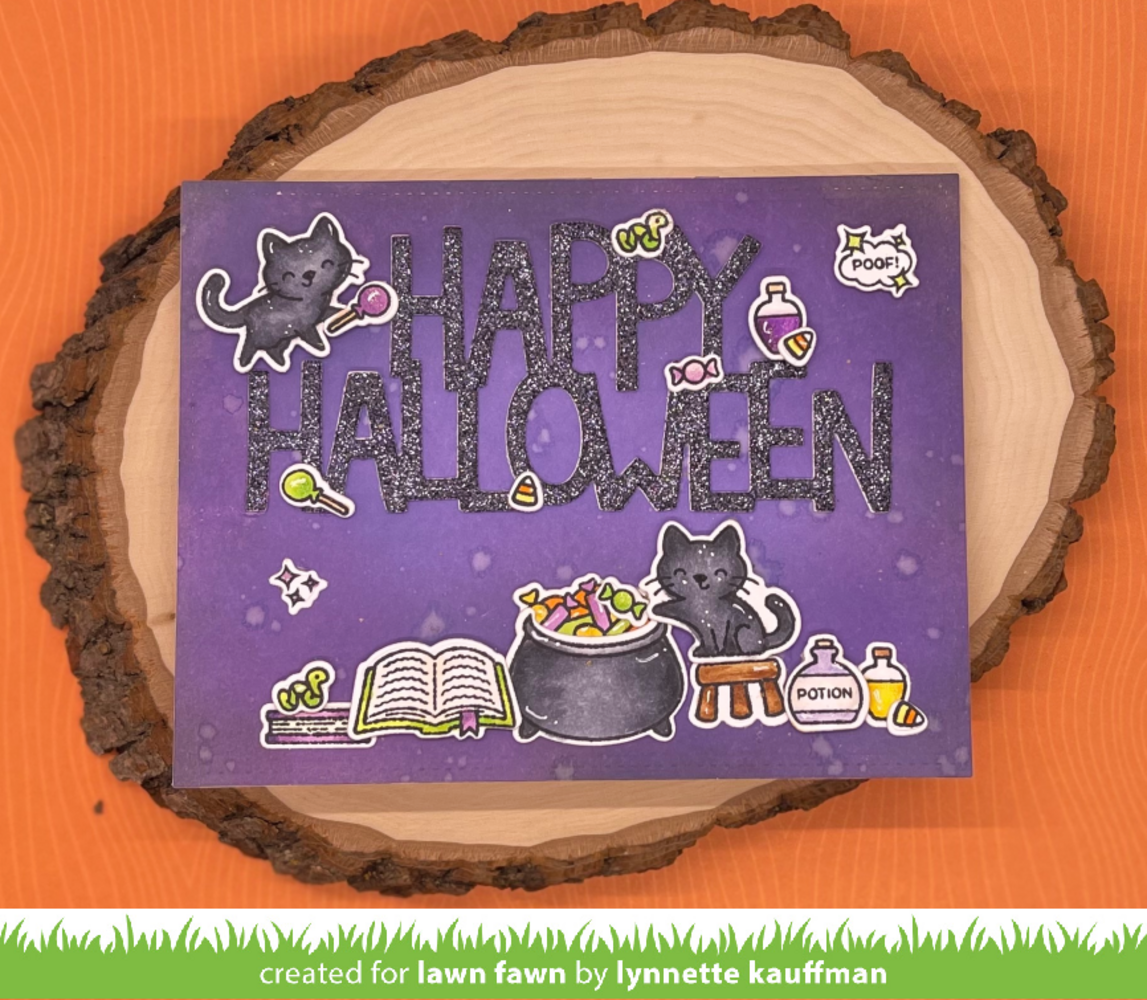 Lawn Fawn Giant Happy Halloween Dies (LF2691) (OUTLET)