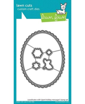 Lawn Fawn Giant Holiday Messages Dies (LF2681) (OUTLET)