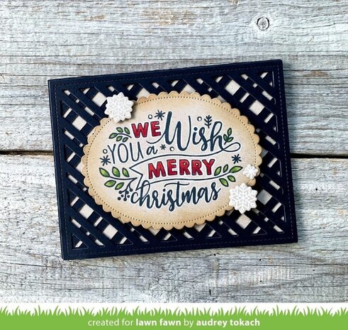 Lawn Fawn Giant Holiday Messages Dies (LF2681) (OUTLET)