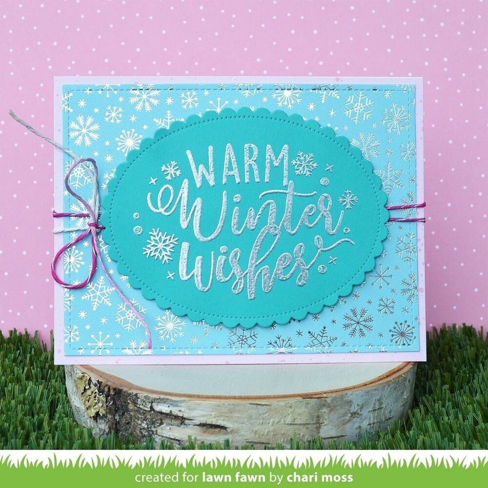 Lawn Fawn Giant Holiday Messages Clear Stamps (LF2680) (OUTLET)