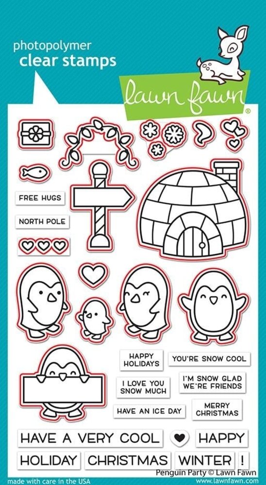 Lawn Fawn Penguin Party Dies (LF2675) (OUTLET)