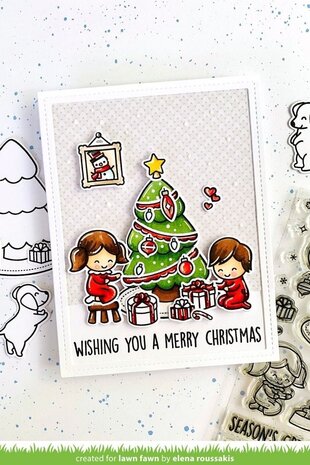 Lawn Fawn Joy To All Clear Stamps (LF2668) (OUTLET)
