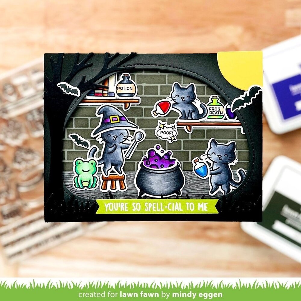 Lawn Fawn Purrfectly Wicked Add-On Dies (LF2667) (OUTLET)