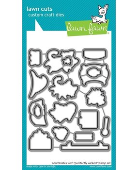 Lawn Fawn Purrfectly Wicked Dies (LF2665) (OUTLET)