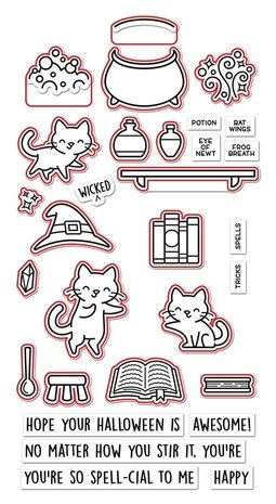 Lawn Fawn Purrfectly Wicked Dies (LF2665) (OUTLET)