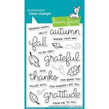 Lawn Fawn Scripty Autumn Sentiments Clear Stamps (LF2662) (OUTLET)