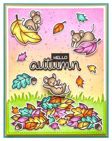 Lawn Fawn Scripty Autumn Sentiments Clear Stamps (LF2662) (OUTLET)
