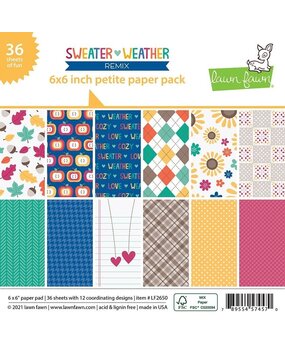 Lawn Fawn Sweater Weather Remix 6x6 Inch Petite Paper Pad (LF2650) (OUTLET)
