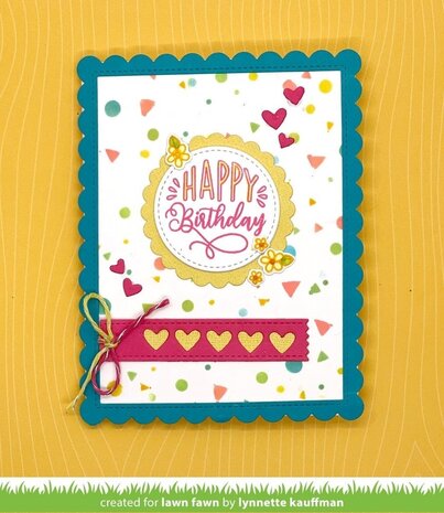 Lawn Fawn Confetti Stencils (2pcs) (LF2624) (OUTLET)