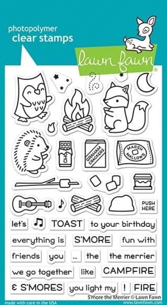 Lawn Fawn S'more the Merrier Clear Stamps (LF2593) (OUTLET)