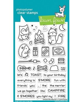 Lawn Fawn S'more the Merrier Clear Stamps (LF2593) (OUTLET)