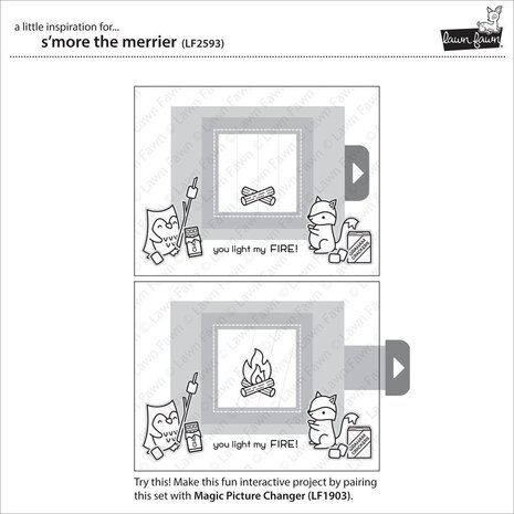 Lawn Fawn S'more the Merrier Clear Stamps (LF2593) (OUTLET)