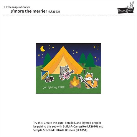 Lawn Fawn S'more the Merrier Clear Stamps (LF2593) (OUTLET)