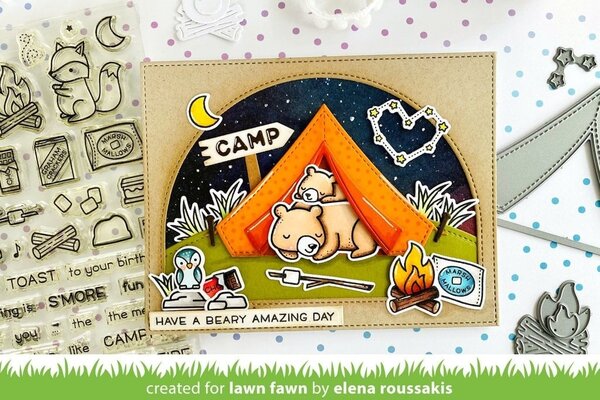 Lawn Fawn S'more the Merrier Clear Stamps (LF2593) (OUTLET)