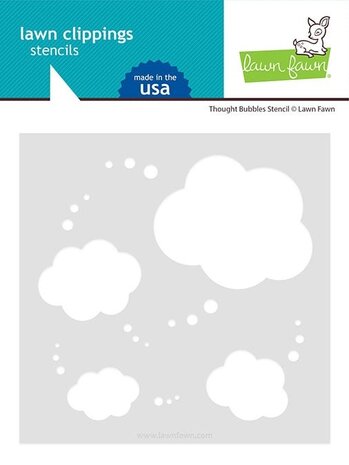 Lawn Fawn Thought Bubbles Stencil (LF2577) (OUTLET)