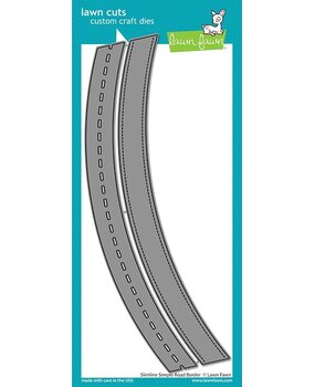 Lawn Fawn Slimline Simple Road Border Dies (LF2570) (OUTLET)