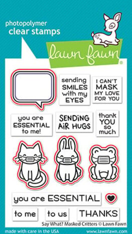 Lawn Fawn Say What? Masked Critters Dies (LF2561) (OUTLET)