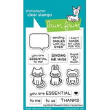 Lawn Fawn Say What? Masked Critters Clear Stamps (LF2560) (OUTLET)