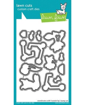 Lawn Fawn Scootin' By Dies (LF2555) (OUTLET)