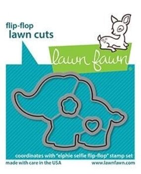 Lawn Fawn Elphie Selfie Flip-Flop Dies (LF2515) (OUTLET)