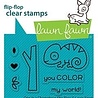 Lawn Fawn One in a Chameleon Flip-Flop Clear Stamps (LF2512) (OUTLET)