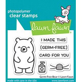Lawn Fawn Germ-Free Bear Clear Stamps (LF2462) (OUTLET)