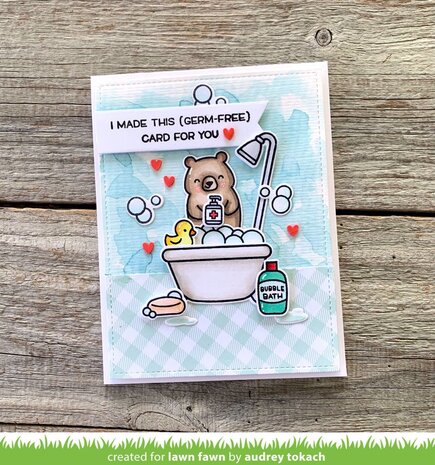 Lawn Fawn Germ-Free Bear Clear Stamps (LF2462) (OUTLET)