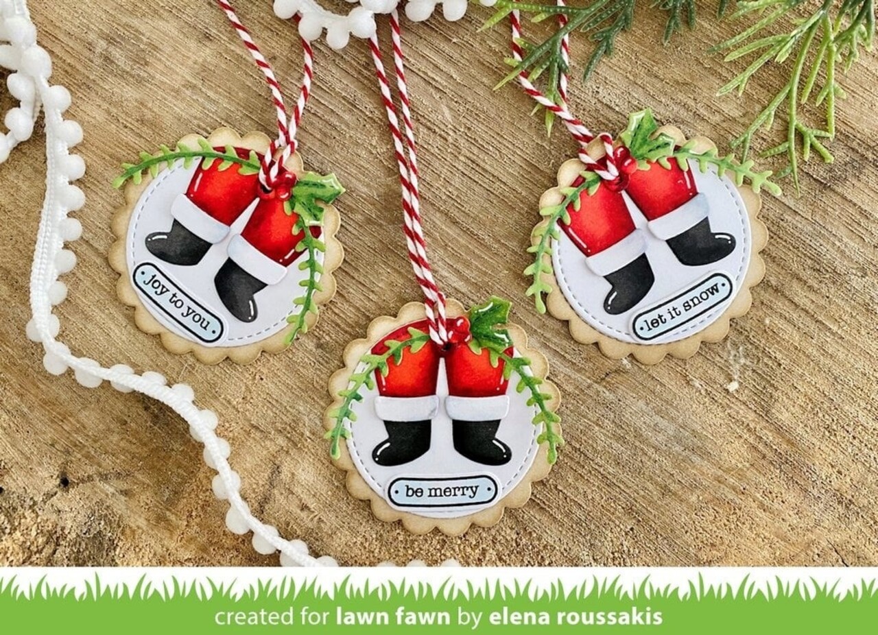 Lawn Fawn Shadow Box Card Fireplace Add-On Dies (LF2437) (OUTLET)