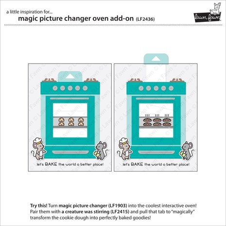 Lawn Fawn Magic Picture Changer Oven Add-On Dies (LF2436) (OUTLET)
