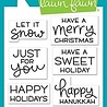 Lawn Fawn Shutter Card Holiday Sayings Clear STamps (LF2430) (OUTLET)