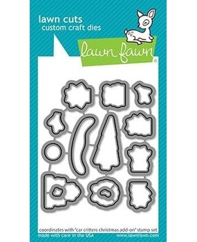 Lawn Fawn Car Critters Christmas Add-On Dies (LF2424) (OUTLET)