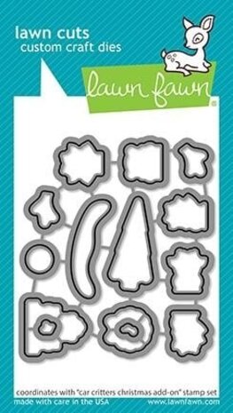 Lawn Fawn Car Critters Christmas Add-On Dies (LF2424) (OUTLET)