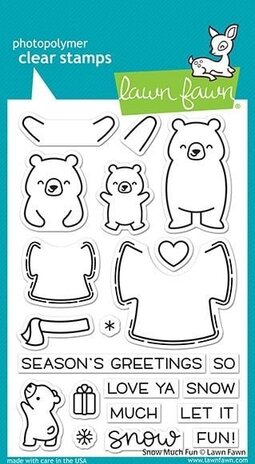 Lawn Fawn Snow Much Fun Clear Stamps (LF2411) (OUTLET)